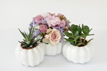 DIY Pumpkin Planters for Flowers