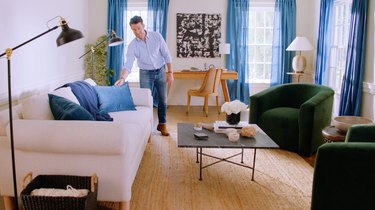 Nate Berkus in living room space