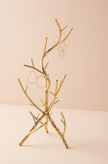 Golden Branch Jewelry Stand