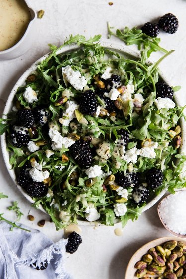 Blackberry Goat Cheese Salad by The Modern Proper