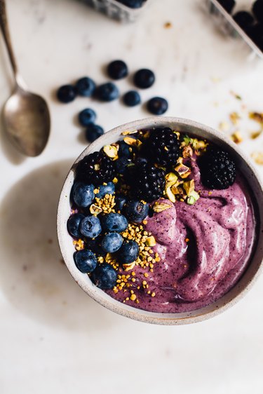 Blueberry Banana Smoothie Bowl by Will Frolic for Food