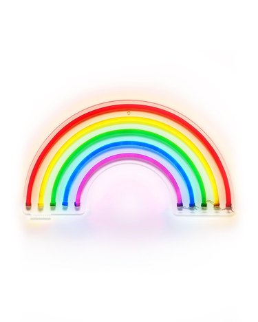 rainbow neon sign
