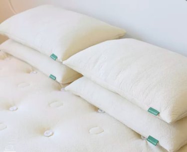 Pillows on bed