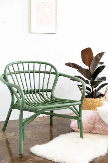 How to Paint an Inexpensive Rattan Chair