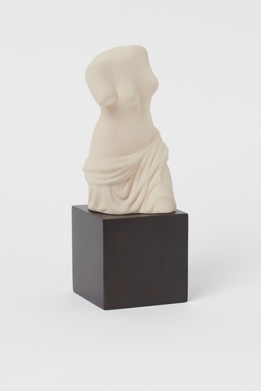 classical ceramic sculpture of a torso