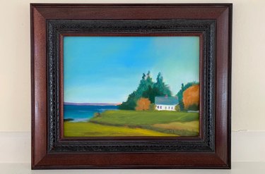 Vintage Landscape Oil Painting, $144.79