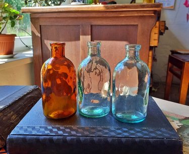 Antique Apothecary Bottles, $12