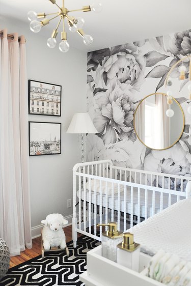 gray baby nursery