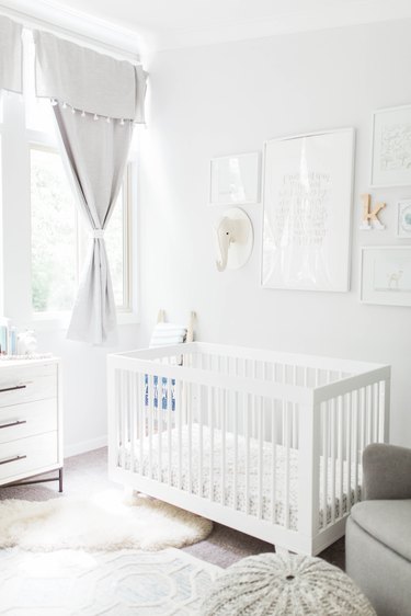 light gray nursery