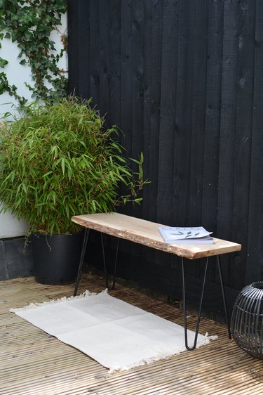 DIY Modern Garden Bench