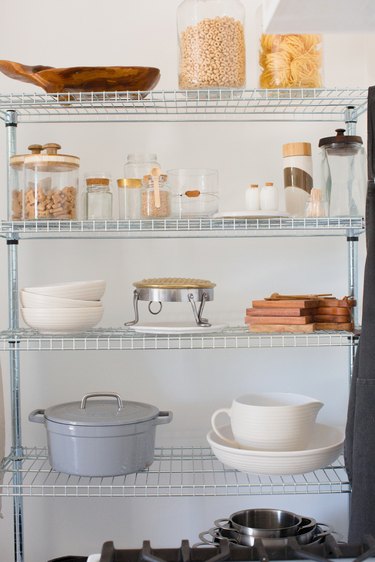 extra kitchen storage - metal rack