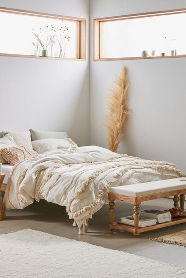 boho bedroom space