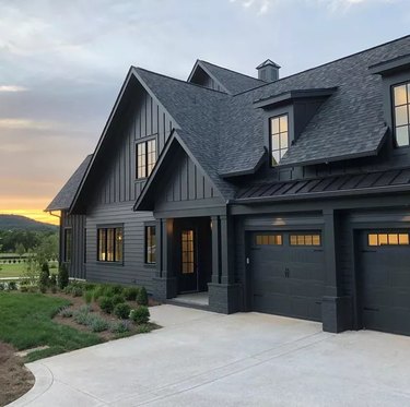 black craftsman house exterior