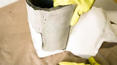 DIY Concrete Container for Kitchen Utensils