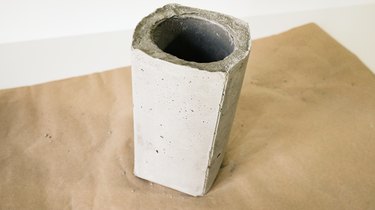 DIY Concrete Container for Kitchen Utensils