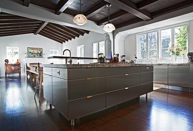 stainless steel kitchen cabinets