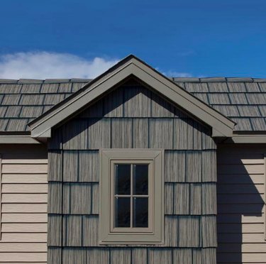 Metal siding and roofing shakes.