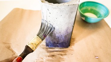 DIY Concrete Container for Kitchen Utensils