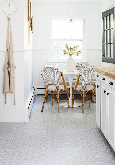 soft gray and white tile