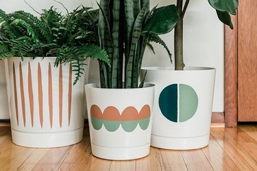 Painted planter
