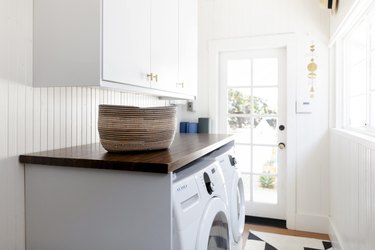 The laundry room, which once housed the refrigerator.