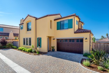 light yellow house exterior