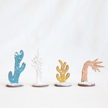 ceramic cactus sculptures