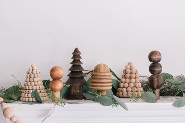 DIY mini wooden Christmas trees