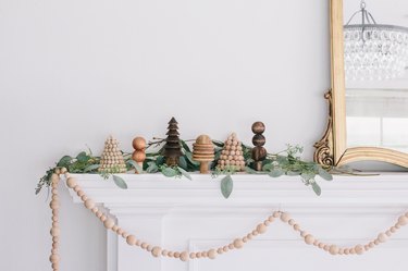 DIY mini wood Christmas trees