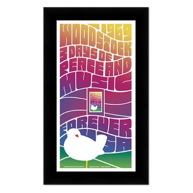 Woodstock Framed Stamp, $26.95