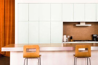 The minimalist kitchen in Hotel Kim Sing