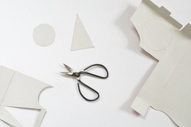 DIY Folded Paper Tree Ornaments