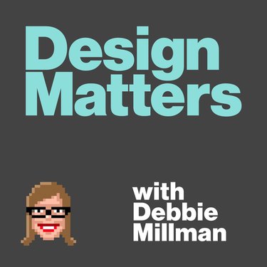 graphic with text "design matters with debbie millman"
