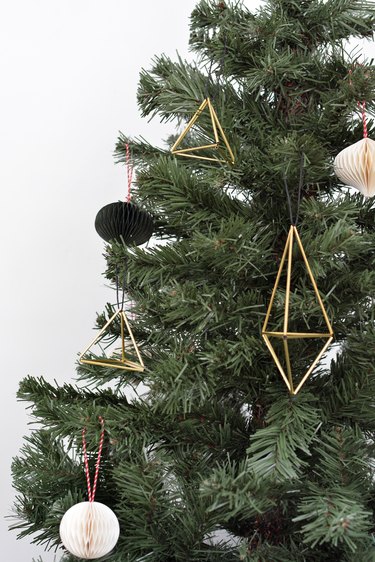 DIY Geometric Tree Ornaments