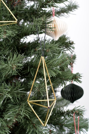 DIY Geometric Tree Ornaments