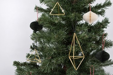 DIY Geometric Tree Ornaments