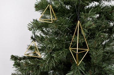 DIY Geometric Tree Ornaments