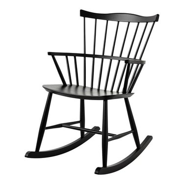 black rocking chair