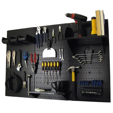 Pegboard tool storage systems