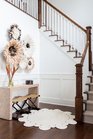 Neutral color palette entryway