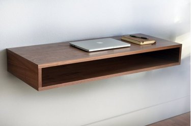 Floating desk.