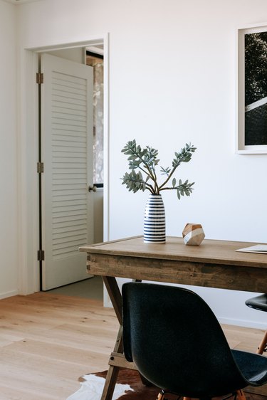 Home Office Doors with Louver door in home office by Acme Real Estate