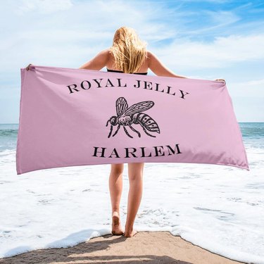 Royal Jelly Logo Towel in Raspberry