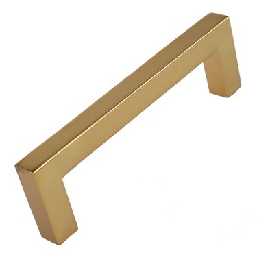 GlideRite 3-3/4 in. Center Solid Square Bar Cabinet Pulls, Brass Gold,