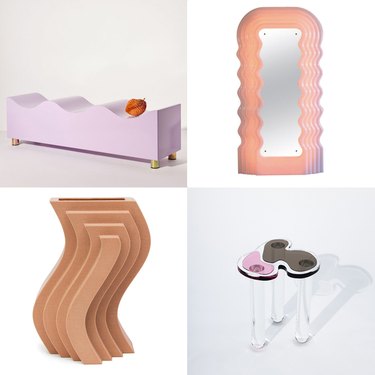 wavy furniture and decor