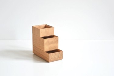 stacked storage boxes