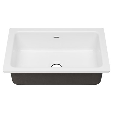 White cast-iron sink