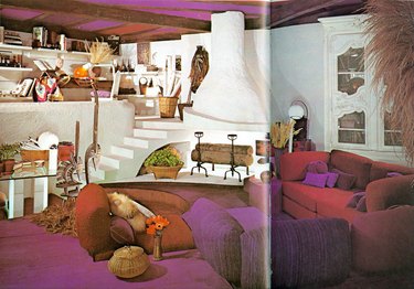 vintage living room space