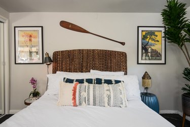 Guest bedroom in Kawalek and Navarro's home