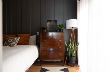 black room ideas in bedroom with shiplap